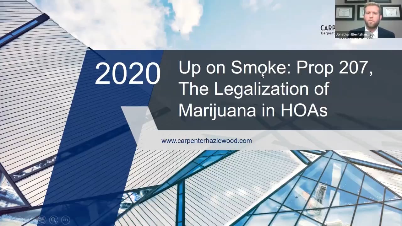 Up in Smoke: Prop 207, The Legalization of Marijuana in HOAs