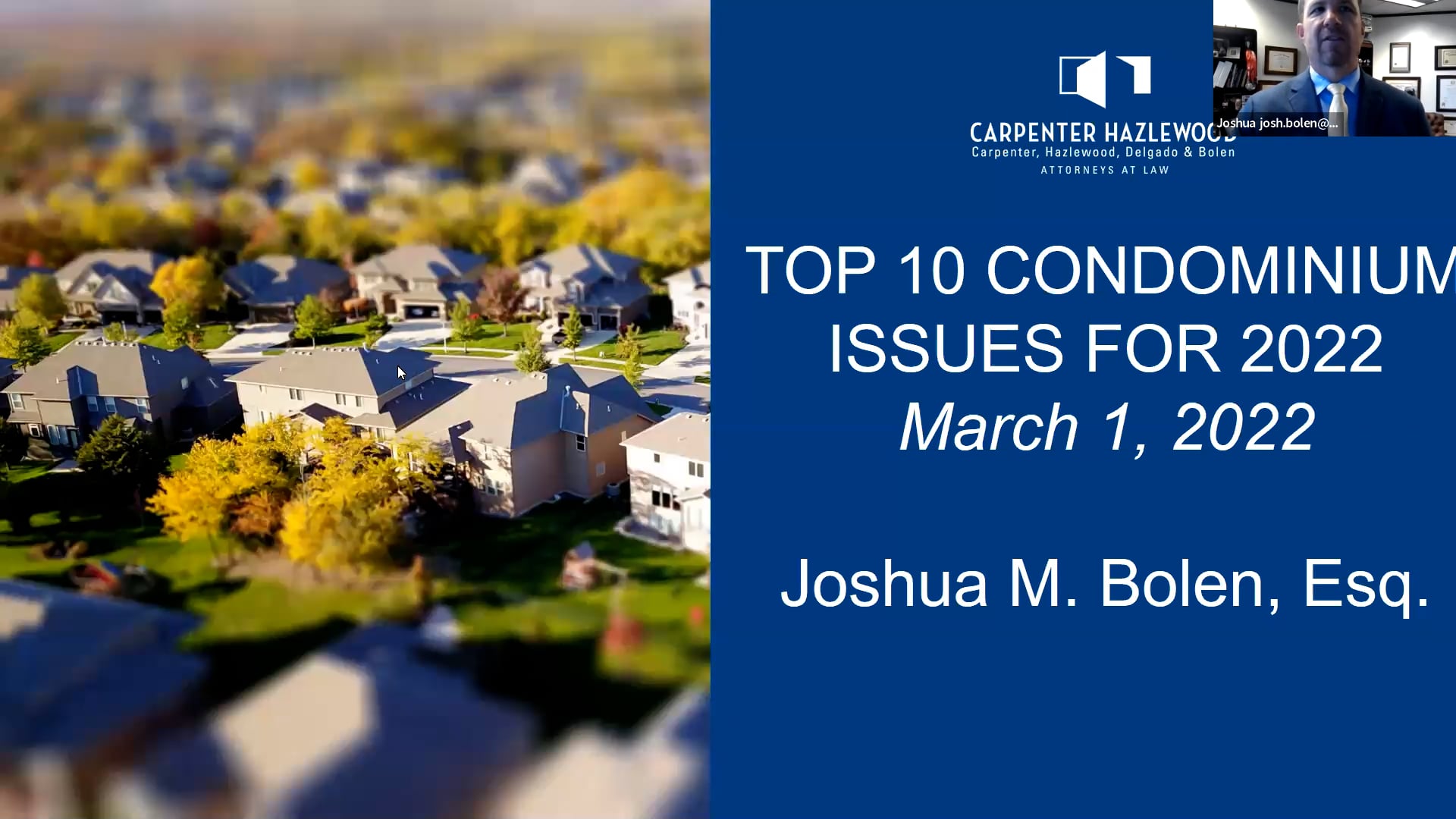 Top 10 Issues for Condominiums