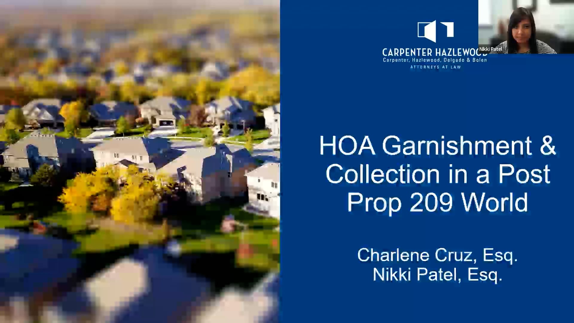HOA Garnishment & Collections in a Post Prop 209 World