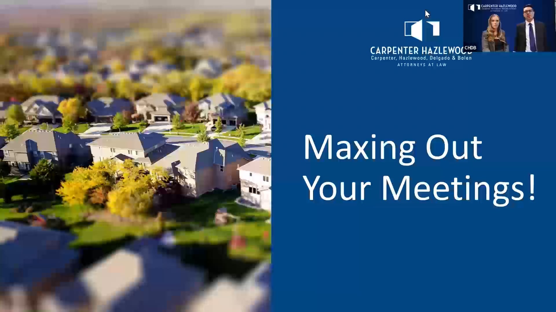 Maxing out your Meetings!