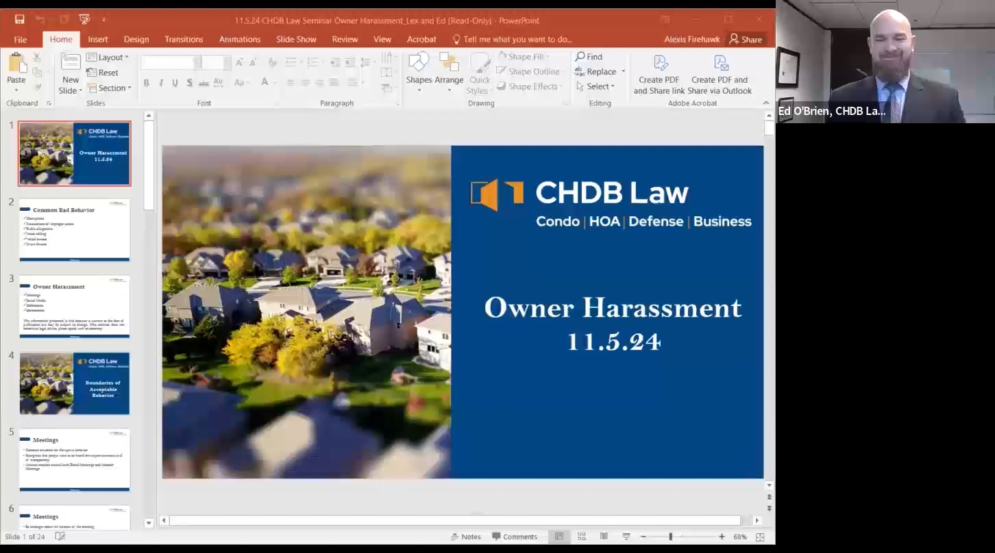 Owner Harassment