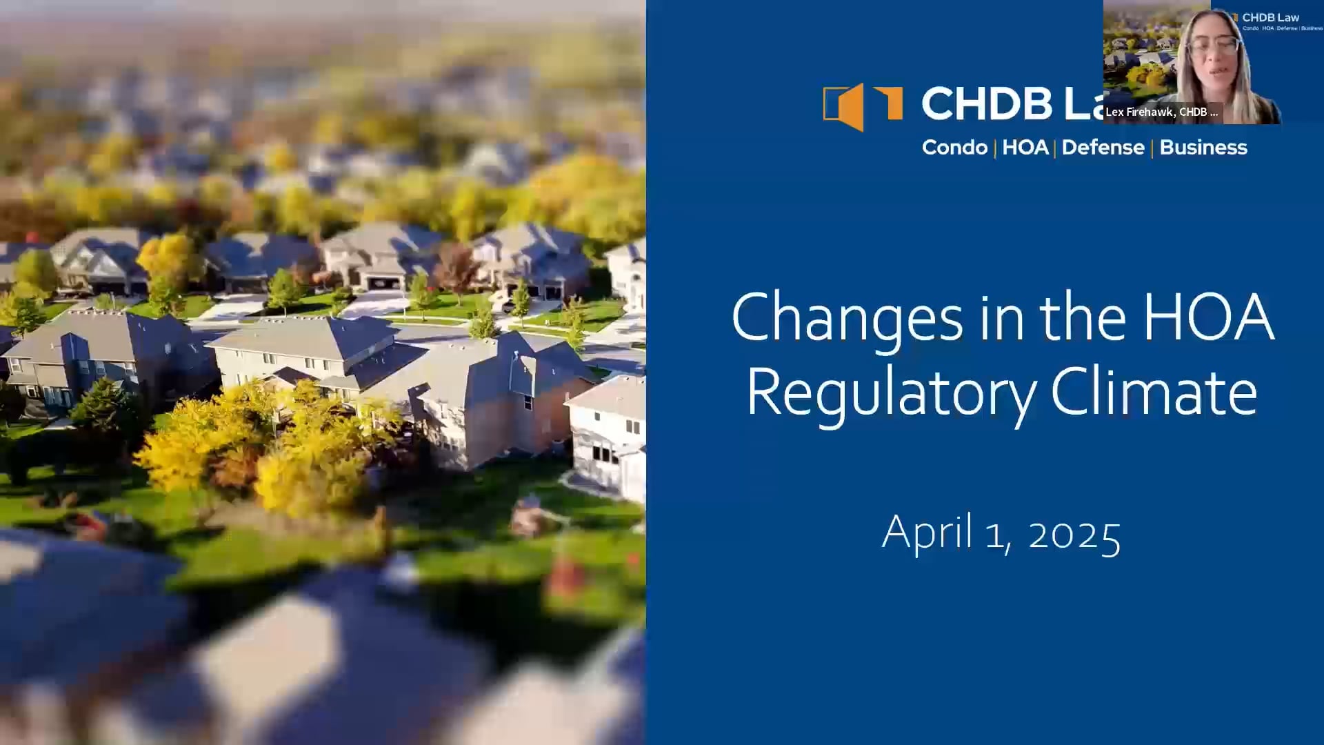 Changes to the HOA Regulatory Climate