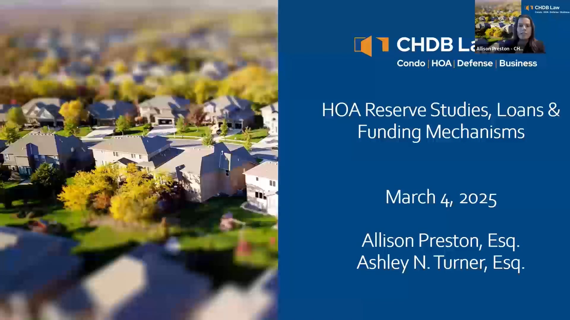 HOA Reserve Studies, Loans & Funding Mechanisms