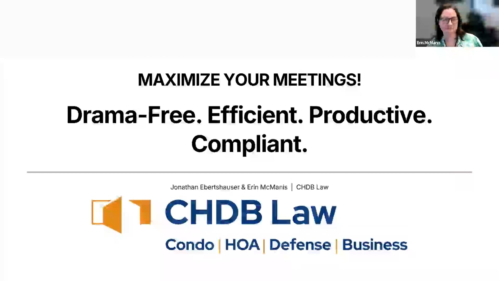 Maximize your Meetings!